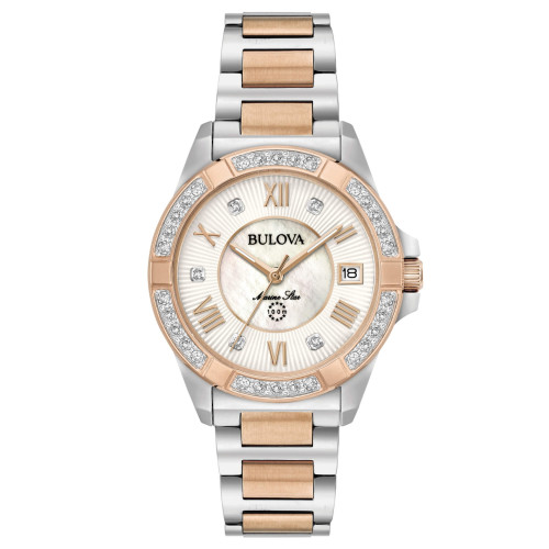 Reloj Bulova 98r234 diamantes bicolor mujer