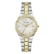 Reloj Bulova Classic 98R299 Octogon Lady bicolor diamantes m...