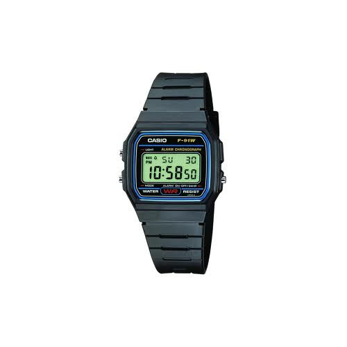 Reloj Casio f-91w- cl&aacute;sico retro negro