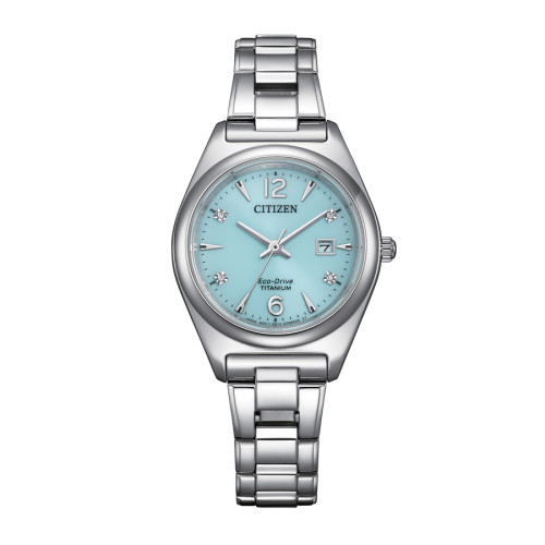 Reloj Citizen EW2601-81M titanio solar zafiro diamantes mujer