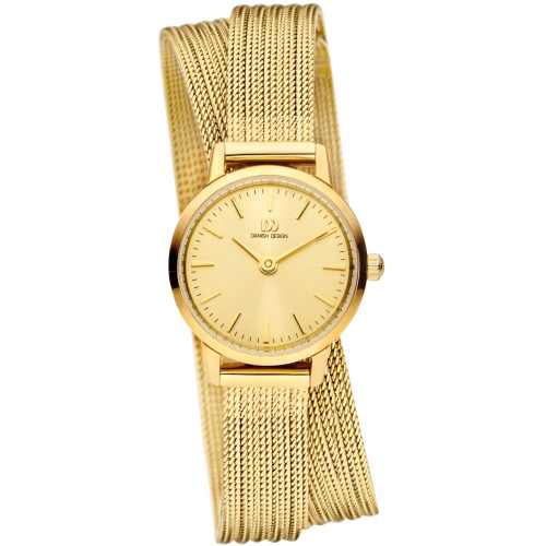 Reloj Danish Design IV86Q1268 milanesa dorada larga mujer 22 mm