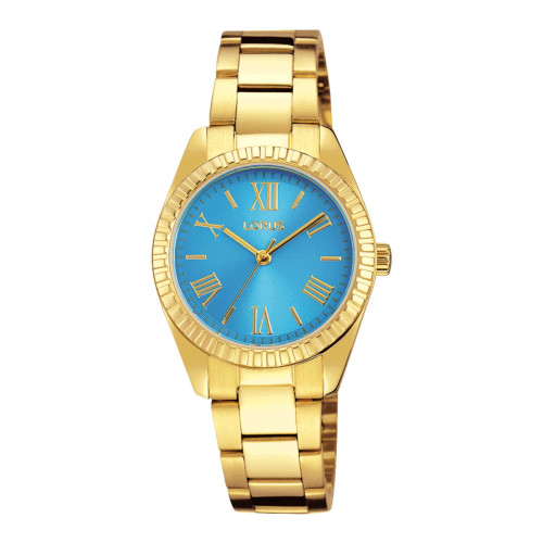 Reloj Lorus RG234KX9 dorado azul mujer