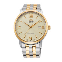 Reloj Orient automático ra-ac0f08g bicolor