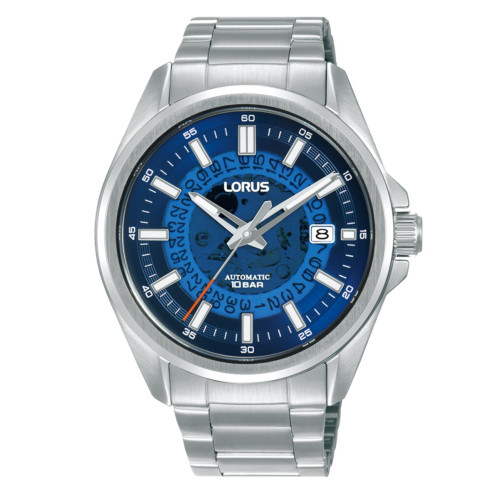 Reloj RU403AX9 autom&aacute;tico Lorus esfera azul translucido