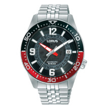 Reloj RU413AX9 automático Lorus esfera negra translucido