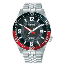 Reloj RU413AX9 automático Lorus esfera negra translucido