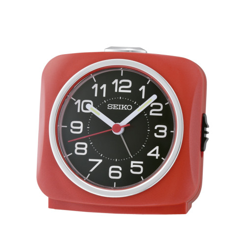 Reloj Seiko despertador qhe194r rojo