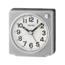 Reloj Seiko despertador QHE196S cuadrado gris