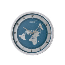 Reloj Seiko pared azul QXA814S mapa del mundo