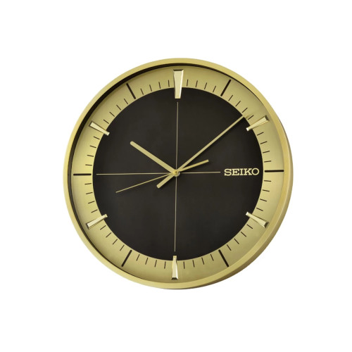 Reloj Seiko pared QXA840G redondo dorado