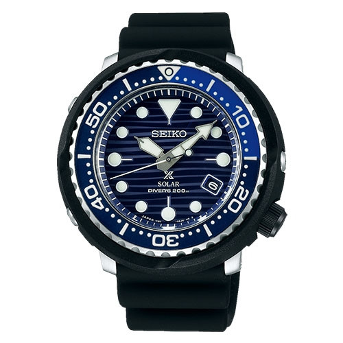 Reloj Seiko sne518p1 tuna acero silicona solar