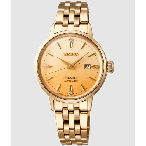 Reloj Seiko SRE018J1 Presage mujer Cocktail Eggnog dorado