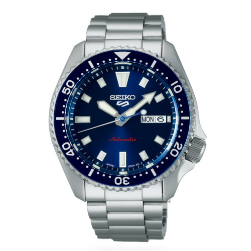 Reloj Seiko SRPL83K1 5 Sports SKX Street Style esfera azul