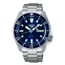 Reloj Seiko SRPL83K1 5 Sports SKX Street Style esfera azul