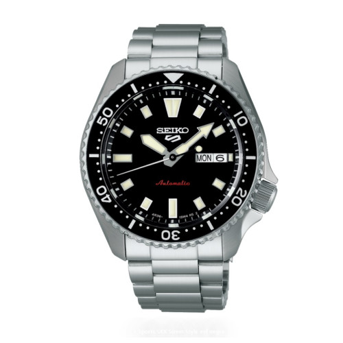 Reloj Seiko SRPL85K1 5 Sports SKX Street Style esfera negra