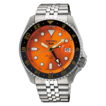 Reloj Seiko ssk005k1 automatico gmt naranja hombre