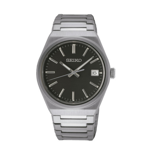 Reloj Seiko SUR557P1 zafiro esfera negra hombre