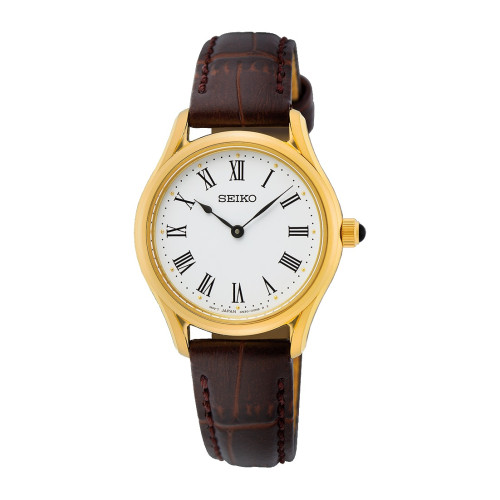 Reloj Seiko swr072p1 mujer dorado zafiro