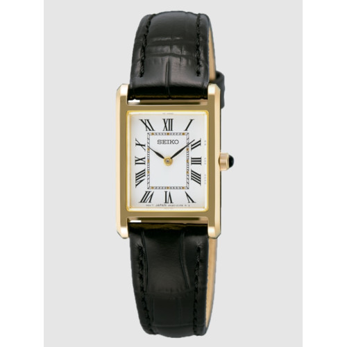 Reloj Seiko SWR108P1 Neo Classic Rectangular dorado mujer