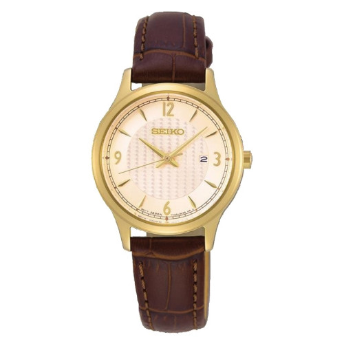 Reloj Seiko sxdg96p1 Neo classic acero dorado piel mujer