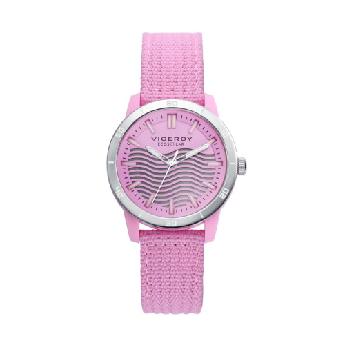 Reloj Viceroy 41114-77 ecosolar nylon esfera rosa mujer