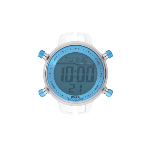 Reloj Watx maquinaria rwa1004 digital azul 43mm