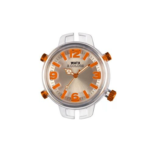 Reloj Watx maquinaria rwa1401 analógico naranja 43 milímetros