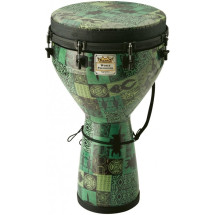 Remo Djembe DJ-0014-32 Green Kinte Kloth