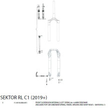 RockShox Horquilla baja Sektor RL Remote
