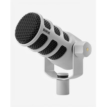 RODE PodMic White — Micrófono Dinámico Broadcast para Podcas...