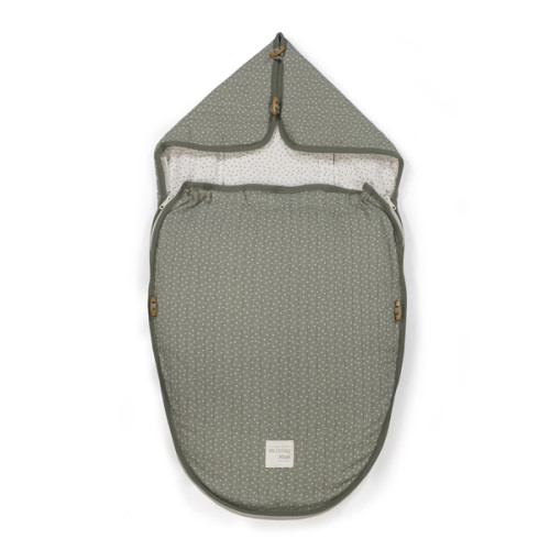 Saco capazo 2 en 1 topito Poppy musgo entretiempo