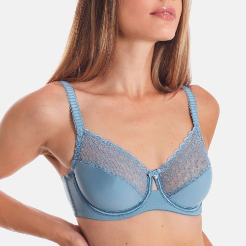 SassaMode Sujetador con aros sin relleno tejido suave encaje