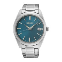 Seiko sur525p1 zafiro esfera azul reloj hombre