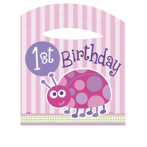 Set de 1º cumpleaños mariquita rosa