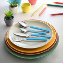 Set de 24 cubiertos Tonic Pradel mango remachado acero inoxi...