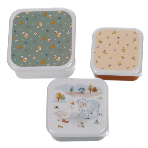 Set de 3 cajitas para alimentos Louison
