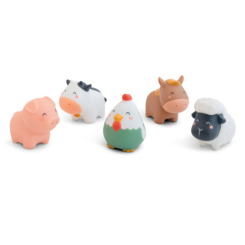 Set de 5 juguetes de ba&ntilde;o Funny Farm