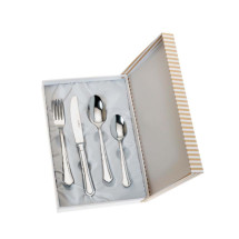 Set cubiertos cuchara cuchillo tenedor cucharilla caf&eacute; acero GA4004B