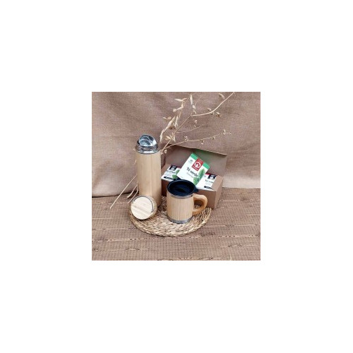 Set especial para infusiones con acabados en bamb&uacute;