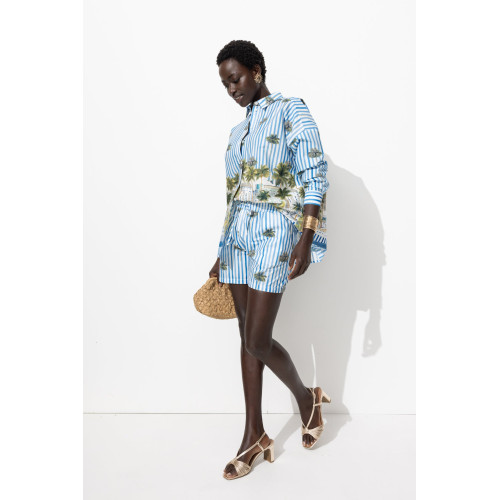 Short estampado palmeras