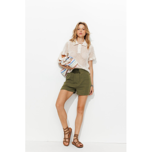 Short gasa de algod&oacute;n