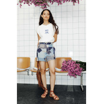 Short gasa algodón patchwork