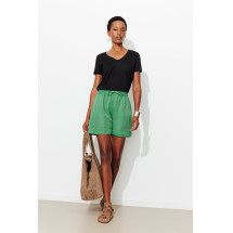 Short liso de lyocell