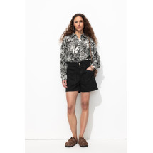 Short sarga algodón liso