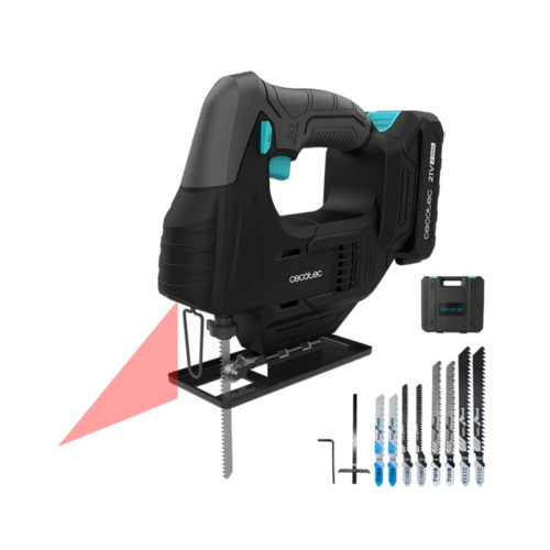 Sierra de calar Cecotec MultiCut 500 Vision Liberty 8 sierras gu&iacute;a l&aacute;ser negro