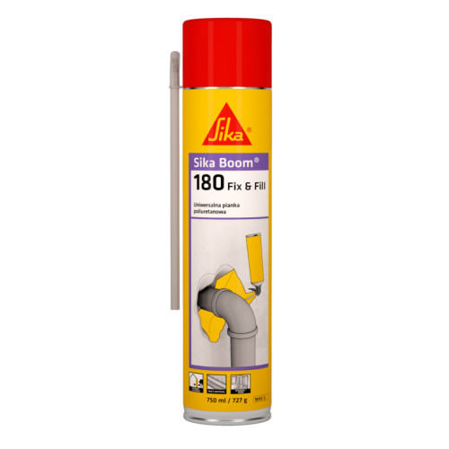 Sika Boom 180 con canula 750 cm3. Caja de 12 Uds la Ud. sale a 4,85 € Iva incluido
