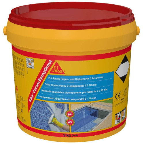 Sika Ceram EpoxyGrout 5 Kg. Color Noche/night (negro)
