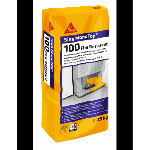 Sika MonoTop 100 Fire Resistant por palet de 42 Uds a 19,80 &euro;/saco