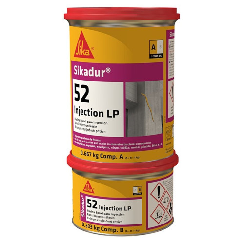 Sikadur 52 injection LP.  Lote de 8 botes de 1 Kg. La unidad sale a 37,85 &euro;