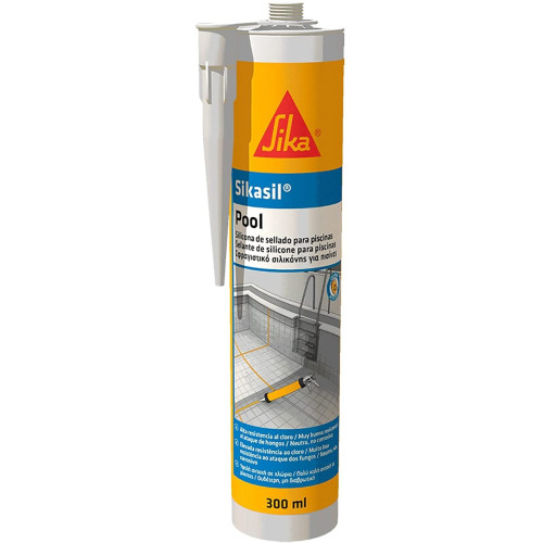 Sikasil Pool Blanco 300 cm3. Oferta ud sale 14,20&euro; caja 12 Uds